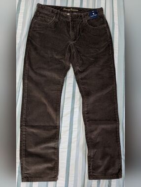 Men's Tommy Bahama Sea Coast Corduroy 5 Pocket Pants Nut Brown Size 32x32